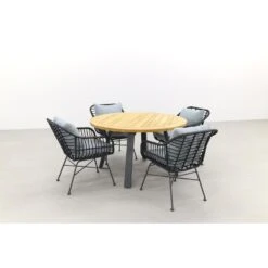 Garden Impressions Margriet Zwart/Ambassador 130 Cm. Rond Tuinset -Garden Impressions 1000053206 0102