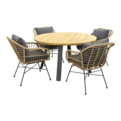 Garden Impressions Margriet Naturel/Ambassador 130 Cm. Rond Tuinset