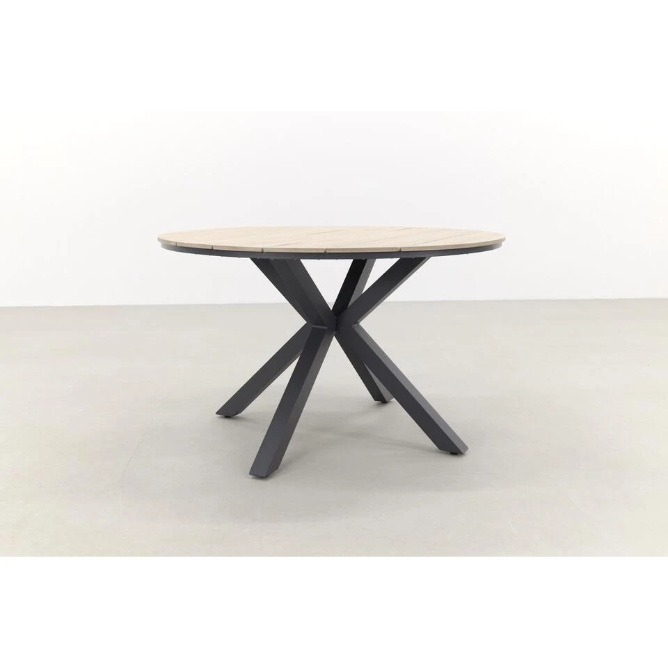 Garden Impressions Edison Tuintafel - 122 Cm. Rond 2 Garden Impressions Edison Tuintafel - 122 Cm. Rond - Afbeelding 2