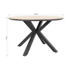 Garden Impressions Edison Tuintafel - 122 Cm. Rond 6 Garden Impressions Edison Tuintafel - 122 Cm. Rond -Garden Impressions 1000053585 0102