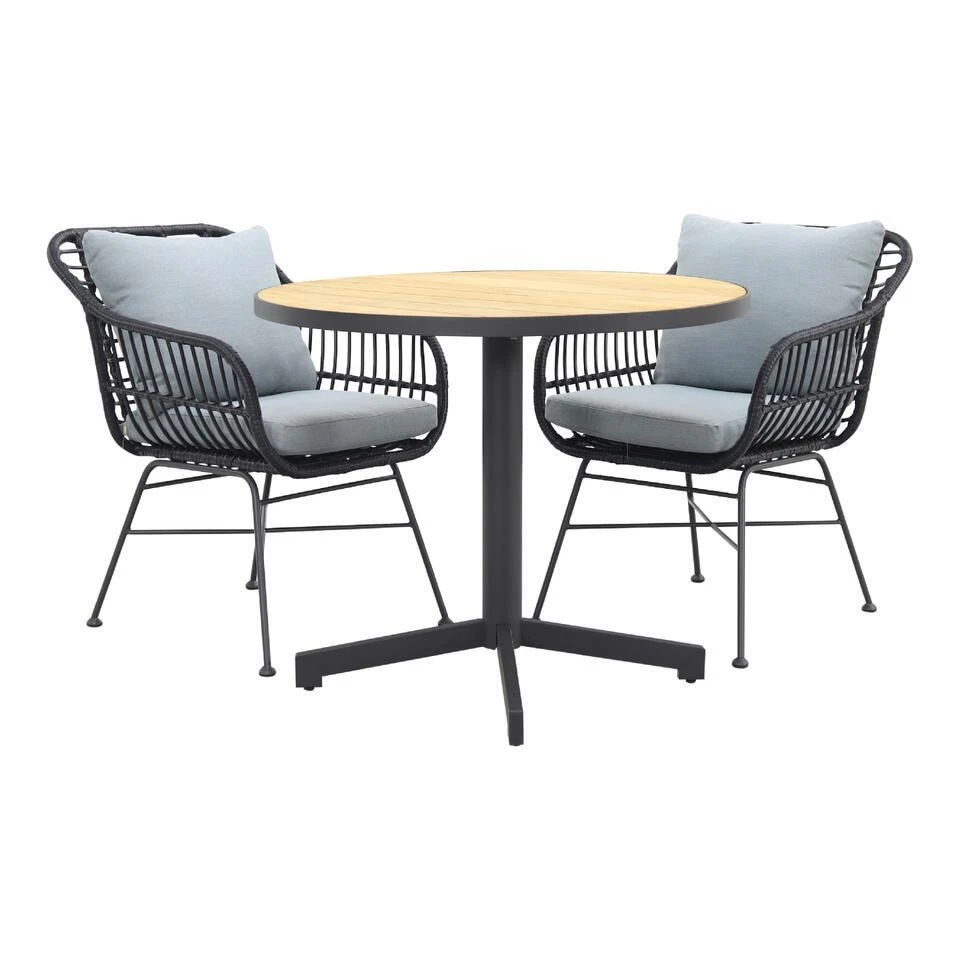 Garden Impressions Margriet Zwart/Taste Fiesta Ronde Tuinset - 3-delig 1 Garden Impressions Margriet Zwart/Taste Fiesta Ronde Tuinset - 3-delig