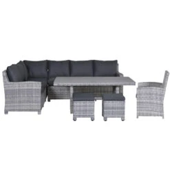 Garden Impressions Alaska Lounge Dining Set 6-delig Links - Grijs