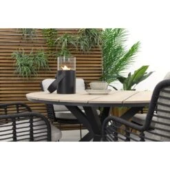4 Seasons Fabrice Antraciet / GI Edison 122 Cm. - Ronde Tuinset -Garden Impressions 1000054174 0103