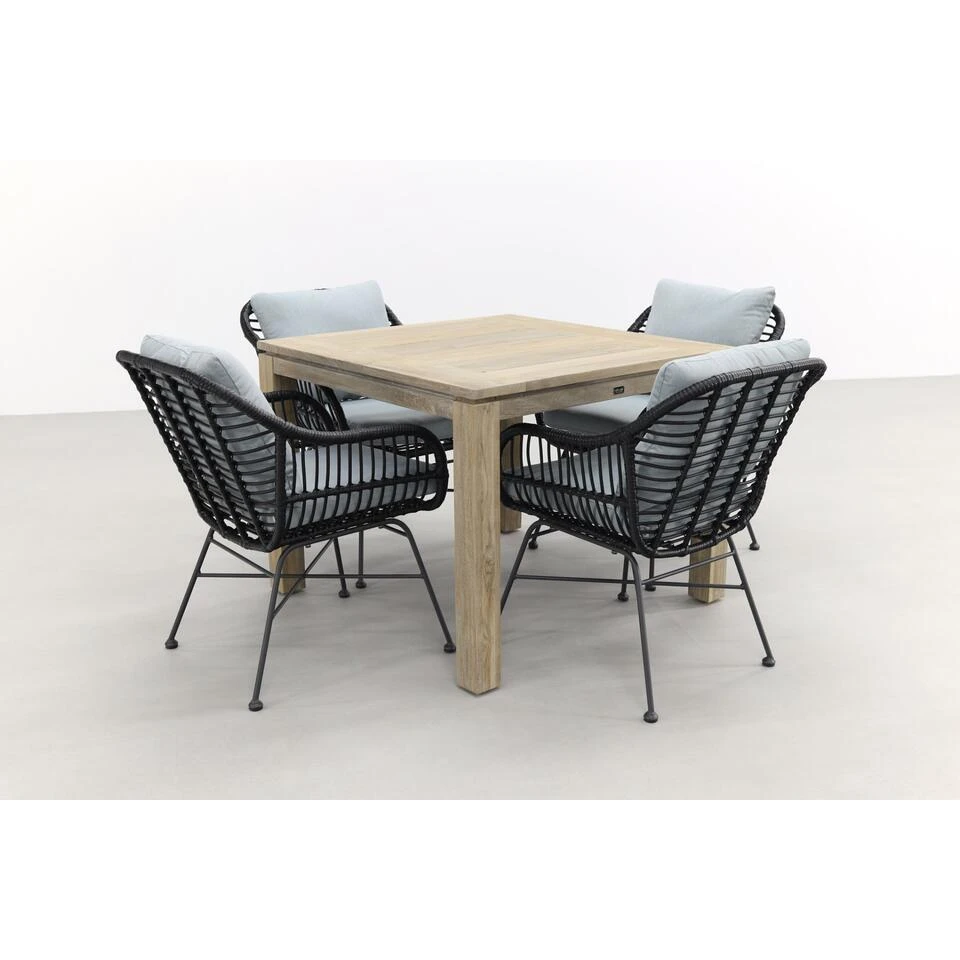 Garden Impressions Margriet Zwart/Rome Grey 100 Cm. - Tuinset 5-delig 2 Garden Impressions Margriet Zwart/Rome Grey 100 Cm. - Tuinset 5-delig - Afbeelding 2