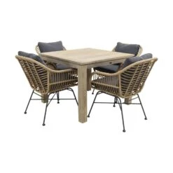 Garden Impressions Margriet Naturel/Rome Grey 100 Cm.-tuinset 5-delig