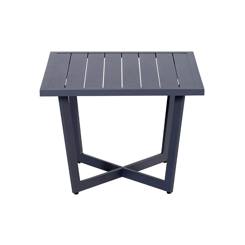 Garden Impressions Kent Tuin Bijzettafel 62,5x62,5xH47cm Donker Grijs 2 Garden Impressions Kent Tuin Bijzettafel 62,5x62,5xH47cm Donker Grijs - Afbeelding 2