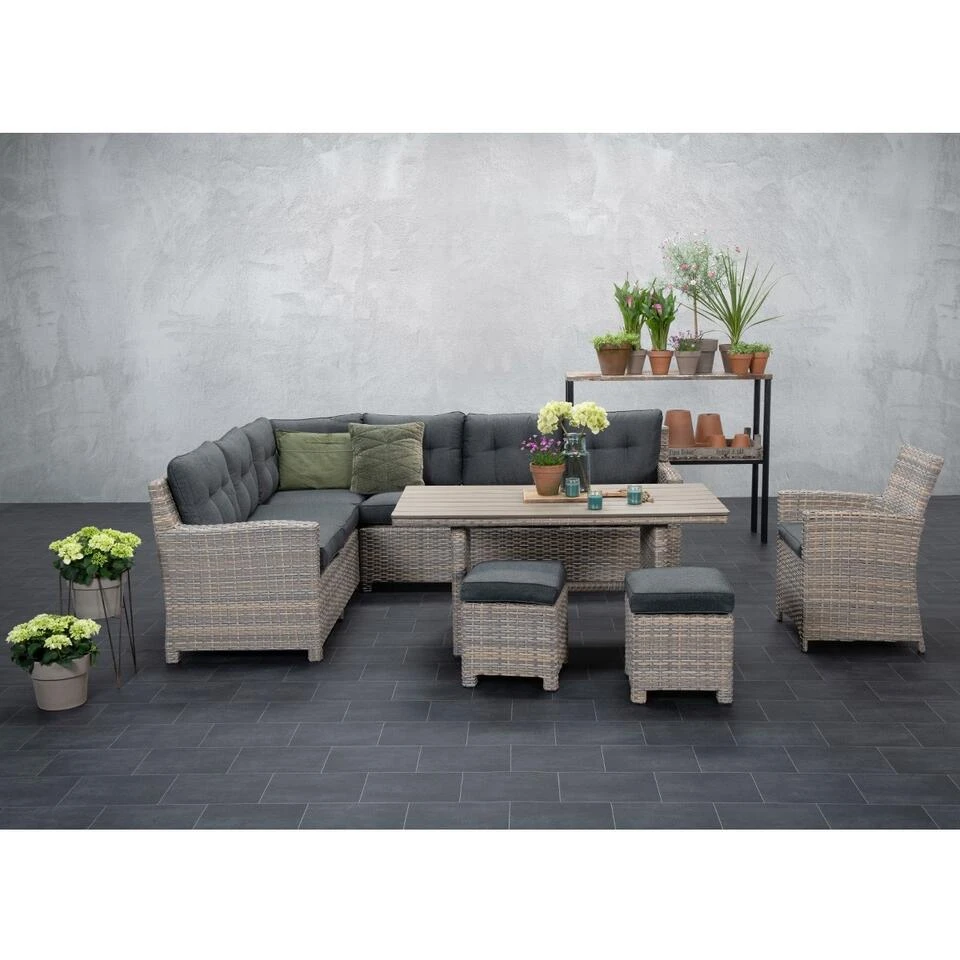 Garden Impressions Alaska Lounge Dining Tuinstoel -vintage Willow 2 Garden Impressions Alaska Lounge Dining Tuinstoel -vintage Willow - Afbeelding 2