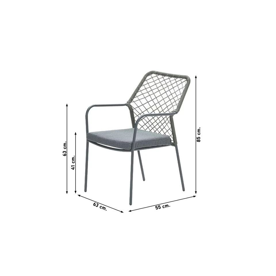 Garden Impressions Ross Tuinstoel - Mosgroen 2 Garden Impressions Ross Tuinstoel - Mosgroen - Afbeelding 2