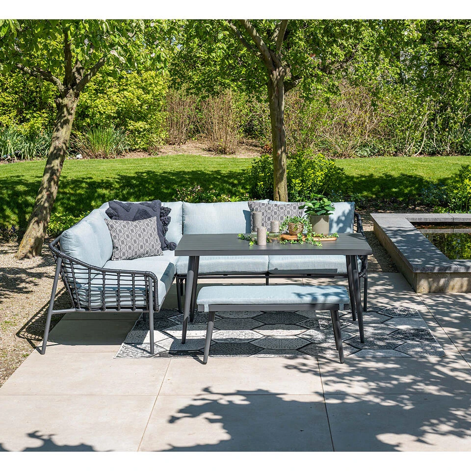 Garden Impressions Ashton Lounge Dining Set Links - Zwart Rotan 2 Garden Impressions Ashton Lounge Dining Set Links - Zwart Rotan - Afbeelding 2