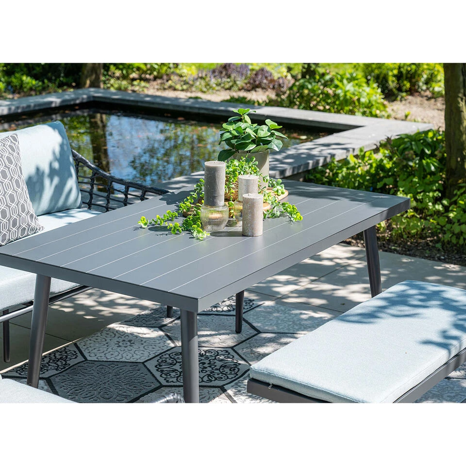 Garden Impressions Ashton Lounge Dining Set Links - Zwart Rotan 4 Garden Impressions Ashton Lounge Dining Set Links - Zwart Rotan - Afbeelding 4
