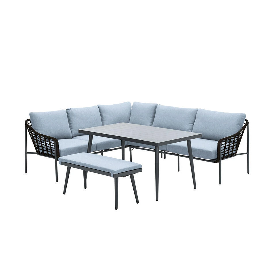 Garden Impressions Ashton Lounge Dining Set Links - Zwart Rotan 1 Garden Impressions Ashton Lounge Dining Set Links - Zwart Rotan
