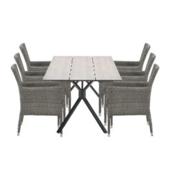 Garden Impressions Jerba Tuinset 7-delig - Robin Tuintafel 220cm