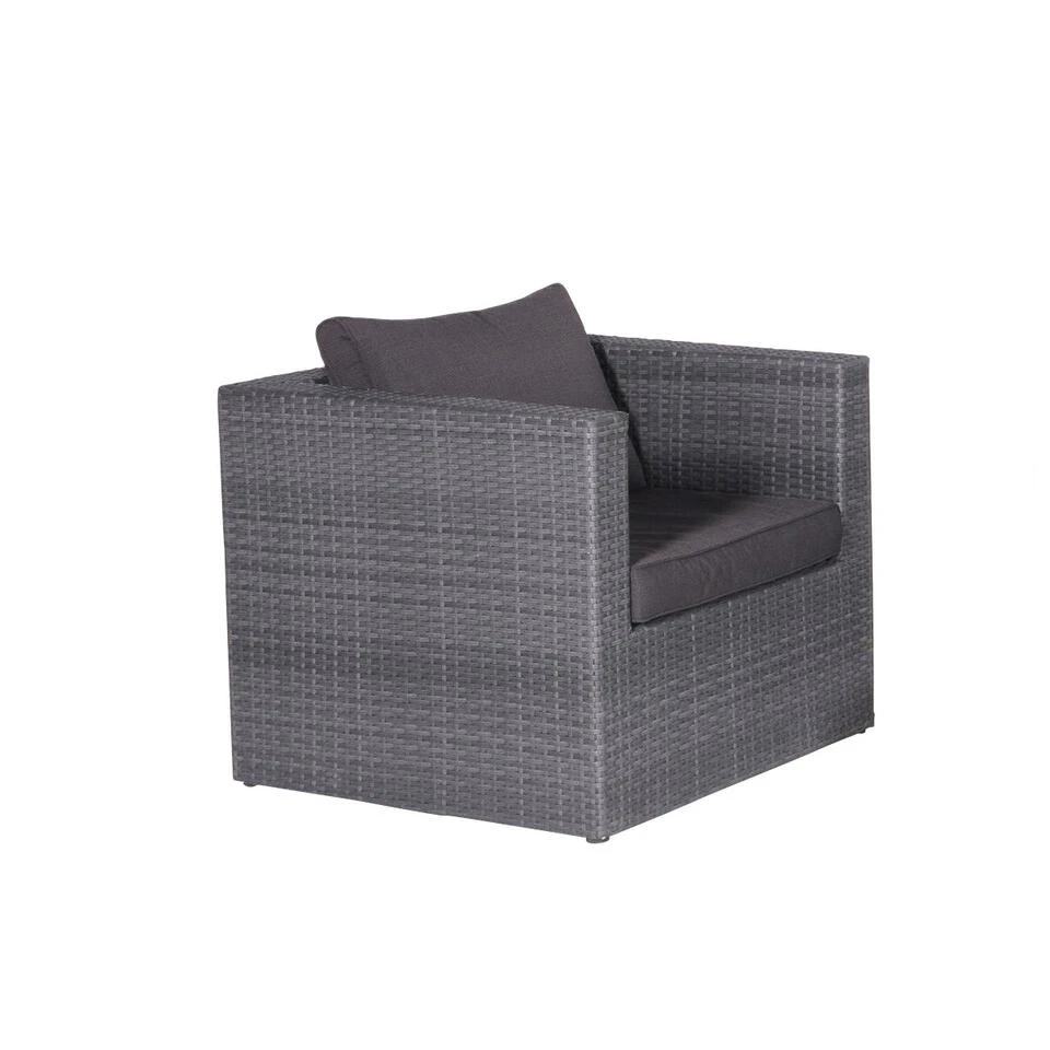 Garden Impressions Lyon Lounge Stoel Donker Grijs 2 Garden Impressions Lyon Lounge Stoel Donker Grijs - Afbeelding 2