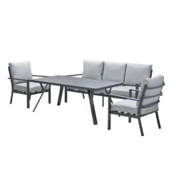 Garden Impressions Senja Lounge Dining Set 4-delig - Lgrijs -Garden Impressions 1000087176 0103