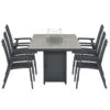 Garden Impressions Tuinset Santana D. Grijs -Elnes Vuur Tuintafel