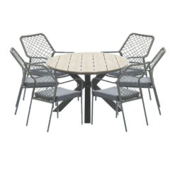 Garden Impressions Ross Tuinset 7-delig Mosgroen-light Teak Look