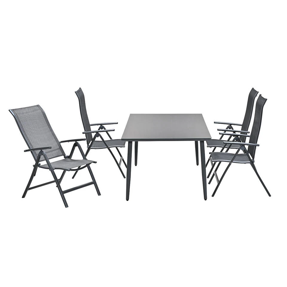 Garden Impressions Santos - Senna Tuinset 5-delig Donker Grijs 2 Garden Impressions Santos - Senna Tuinset 5-delig Donker Grijs - Afbeelding 2