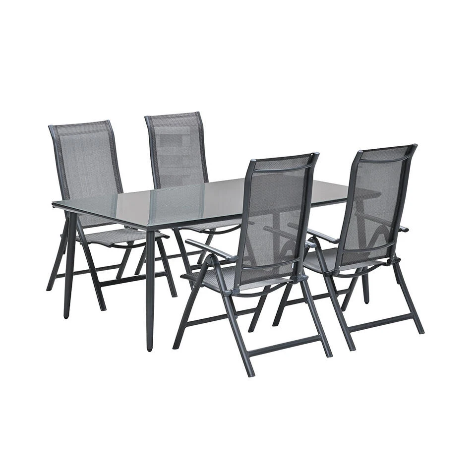 Garden Impressions Santos - Senna Tuinset 5-delig Donker Grijs 3 Garden Impressions Santos - Senna Tuinset 5-delig Donker Grijs - Afbeelding 3