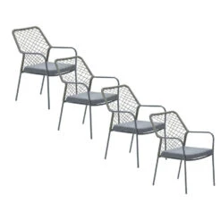 Garden Impressions Ross Tuinstoel Mosgroen - 4 Stuks