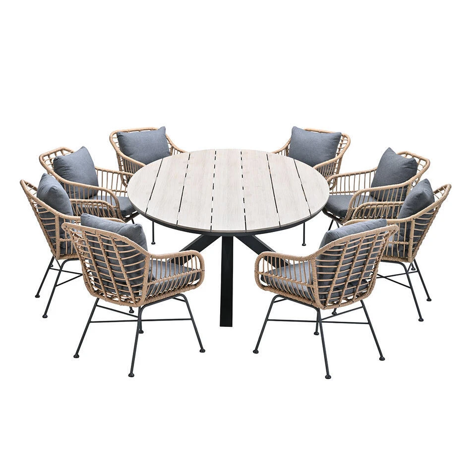 Garden Impressions Lucas - Tulli Tuinset 9-delig Bruin 1 Garden Impressions Lucas - Tulli Tuinset 9-delig Bruin