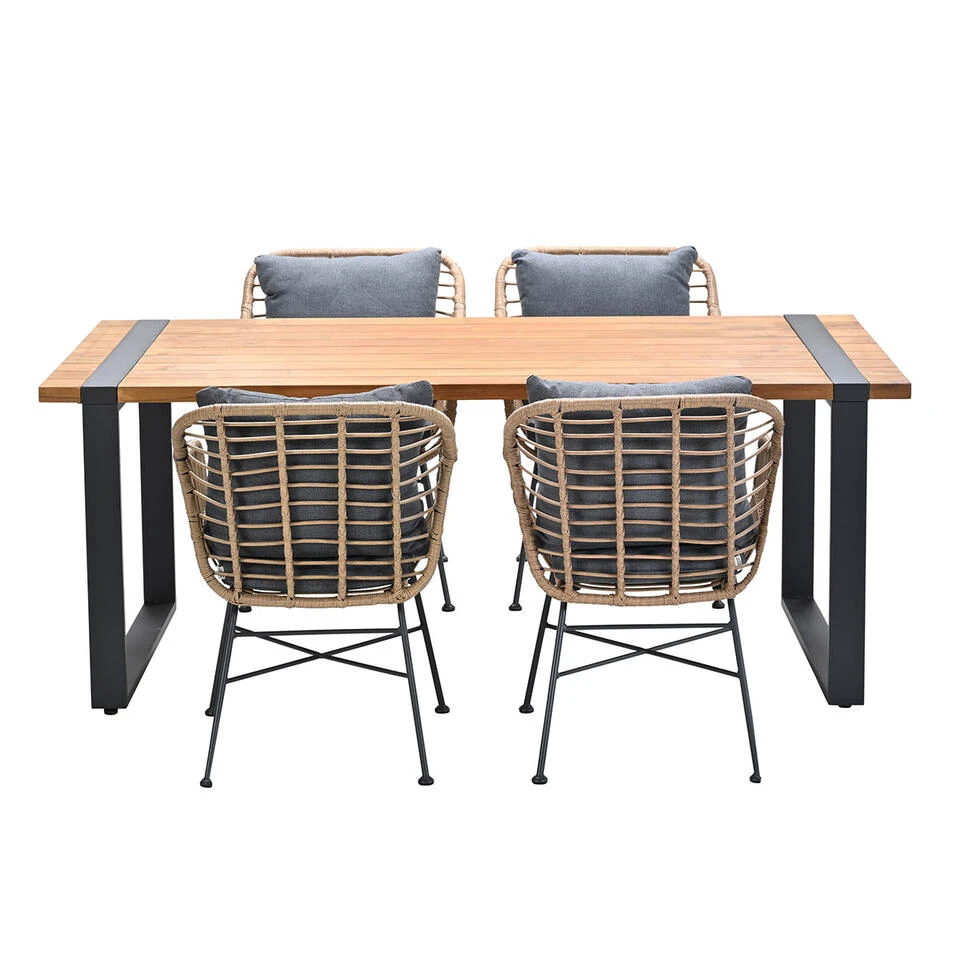 Garden Impressions Lucas - Alto Tuinset 5-delig Bruin 3 Garden Impressions Lucas - Alto Tuinset 5-delig Bruin - Afbeelding 3