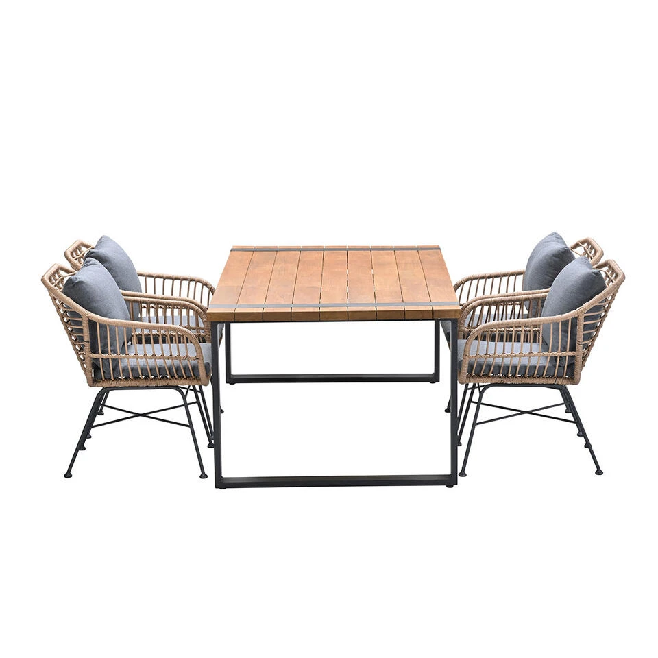 Garden Impressions Lucas - Alto Tuinset 5-delig Bruin 1 Garden Impressions Lucas - Alto Tuinset 5-delig Bruin