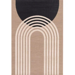 Garden Impressions Buitenkleed Art Deco 200x290cm - Circle Taupe