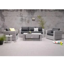 Garden Impressions Tennesee Loungeset 4-delig - Grijs 6 Garden Impressions Tennesee Loungeset 4-delig - Grijs -Garden Impressions 1000095160 0103