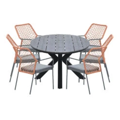 Garden Impressions Ross Tuinset 7-delig Koper-grey Teak Look