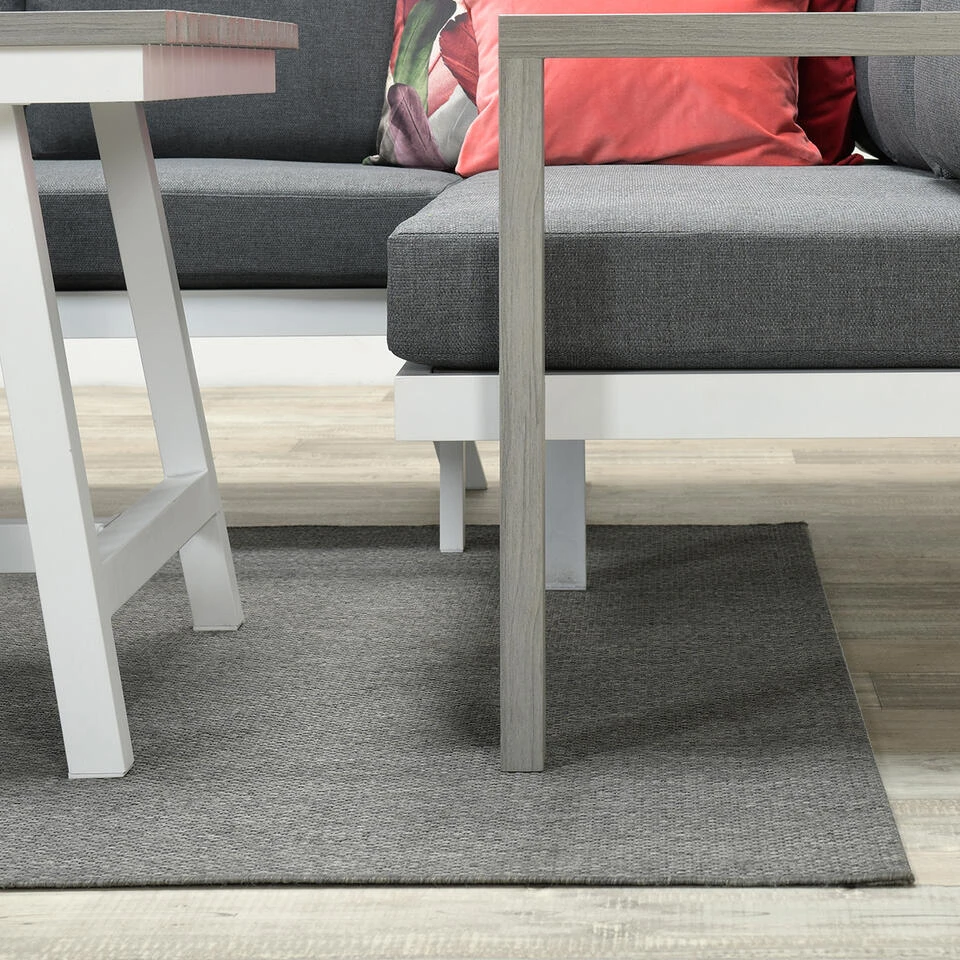 Garden Impressions Buitenkleed Portmany Antraciet 200x290 Cm 2 Garden Impressions Buitenkleed Portmany Antraciet 200x290 Cm - Afbeelding 2