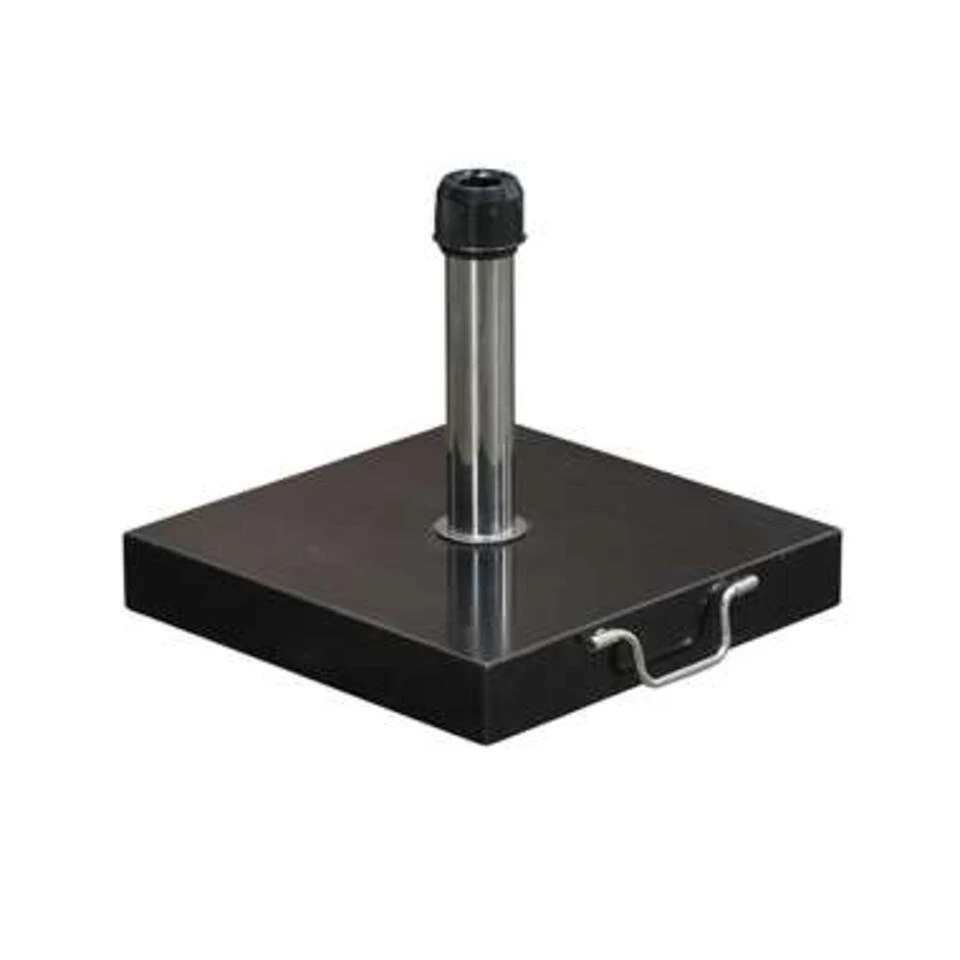 Garden Impressions Cosmo Granieten Parasolvoet 30 Kg - Zwart 1 Garden Impressions Cosmo Granieten Parasolvoet 30 Kg - Zwart