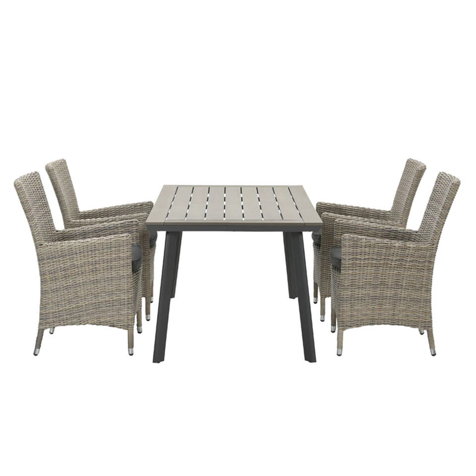 Garden Impressions Sharon 5-delige Tuinset - Penedo Tafel 160x90 1 Garden Impressions Sharon 5-delige Tuinset - Penedo Tafel 160x90