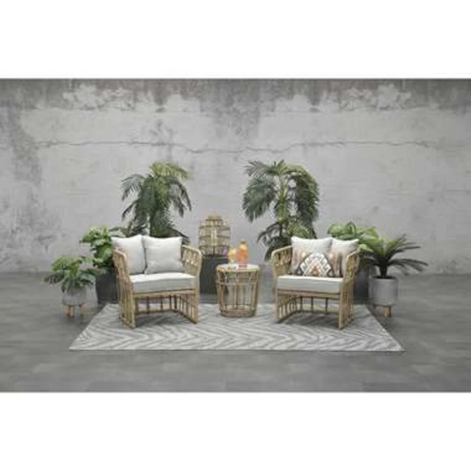 Garden Impressions Japur Loungeset 3-delig - Natural Rotan 2 Garden Impressions Japur Loungeset 3-delig - Natural Rotan - Afbeelding 2