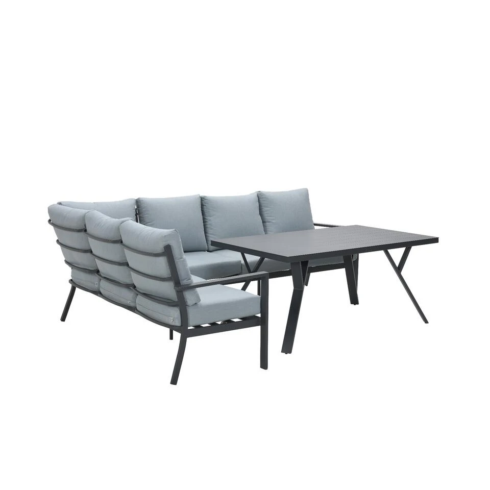 Garden Impressions Senja Lounge Dining Set 3-delig Links - Mint Grijs 3 Garden Impressions Senja Lounge Dining Set 3-delig Links - Mint Grijs - Afbeelding 3