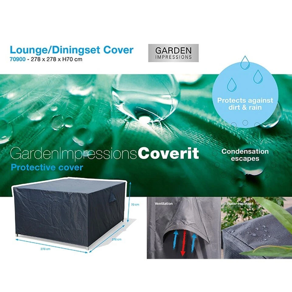 Garden Impressions Lounge Dining Hoes 278x278xH70 Cm 1 Garden Impressions Lounge Dining Hoes 278x278xH70 Cm